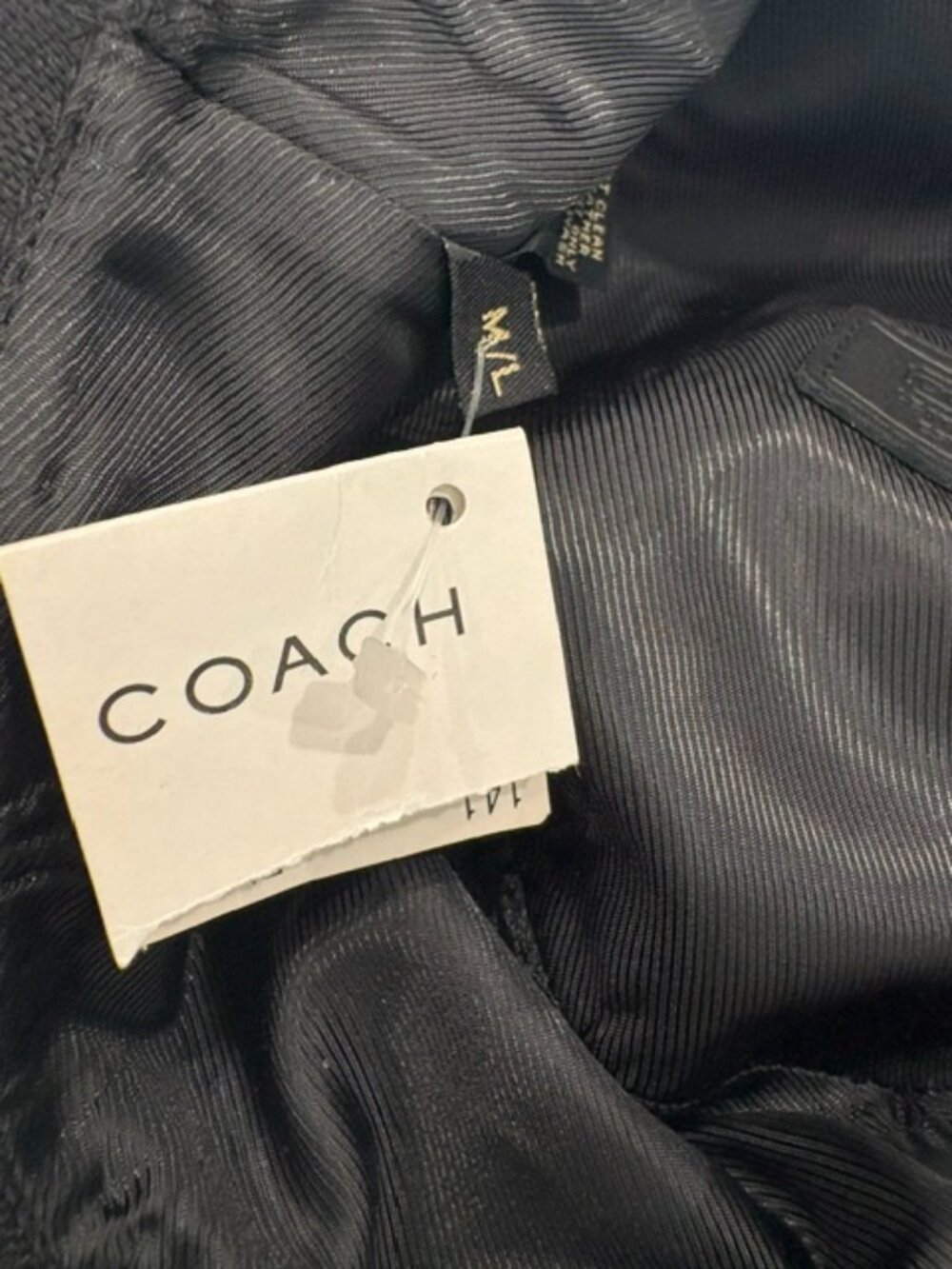 Coach Vintage Sig Crusher Bucket Hat in Black, Size M/L - Picture 5 of 11